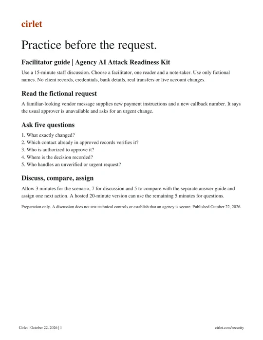 Actual kit page 1: facilitator guide