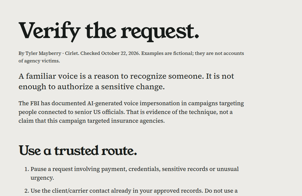 Preview of the impersonation response playbook